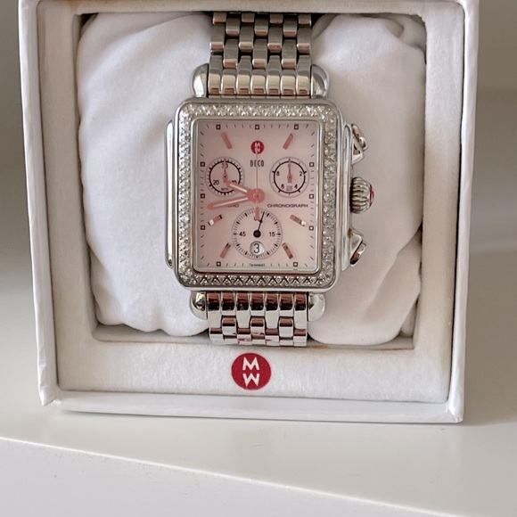Michele Deco stainless Diamond watch - Picture 3 of 4